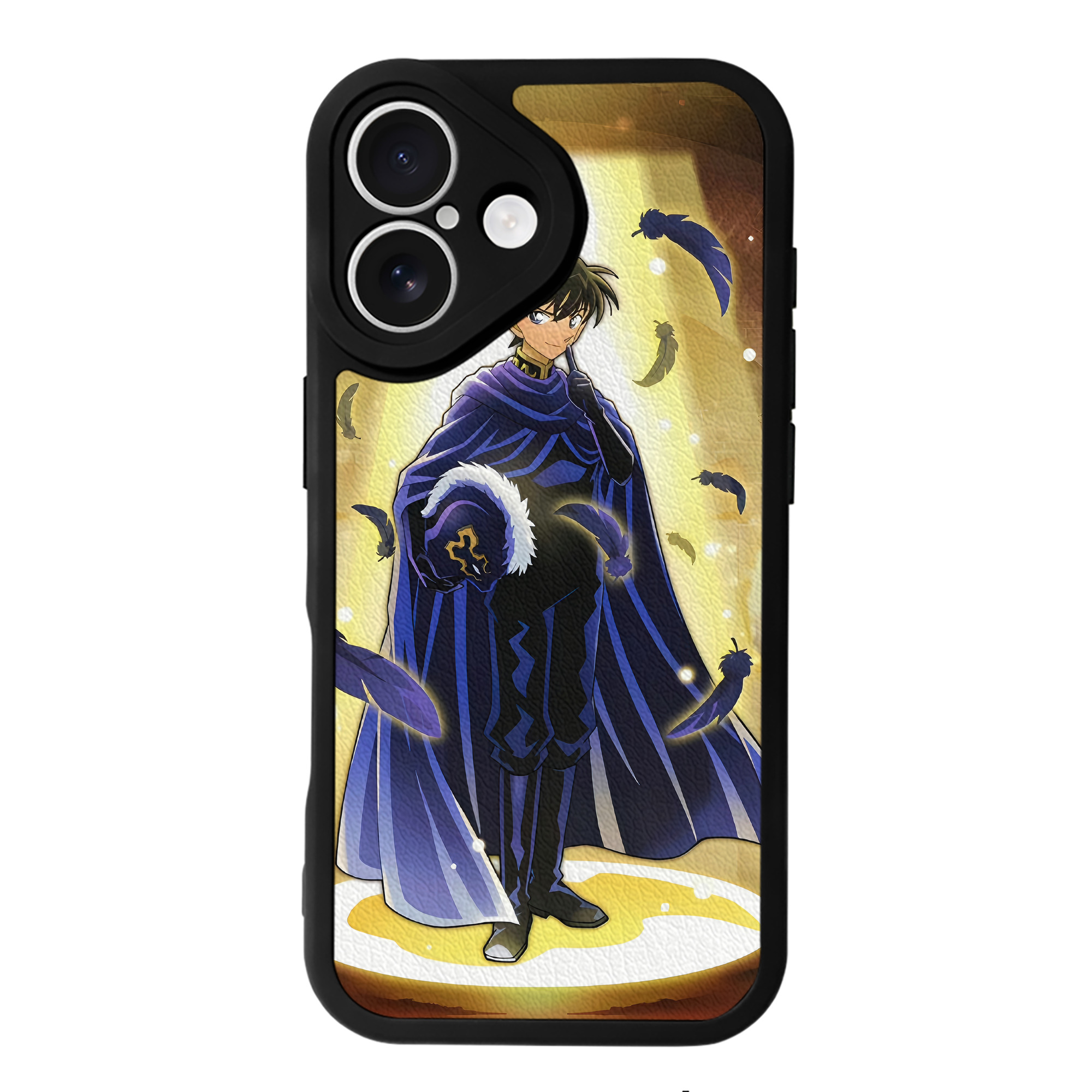 （画像用） 名探偵コナン Detective Conan 【iPhone 16シリーズ対応】シリコンスマホケース（レザー調） 材質：シリコン